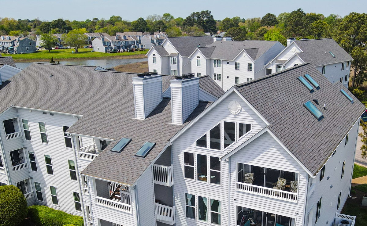 Commercial roofing project